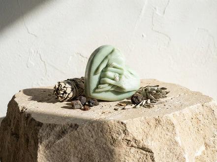 Bougie Cœur Sauge & Musc - Paix du Cœur & Protection - Essences Agape 30709633