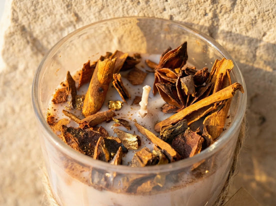 Bougie Cannelle Épicée - Chaleur & Réconfort du Foyer - Essences Agape 42165069