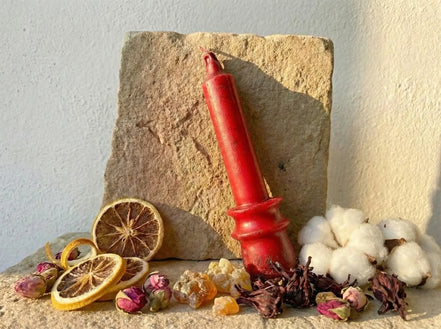 Bougie Chandelier Citron & Hibiscus - Confiance en soi - Essences Agape 15154236