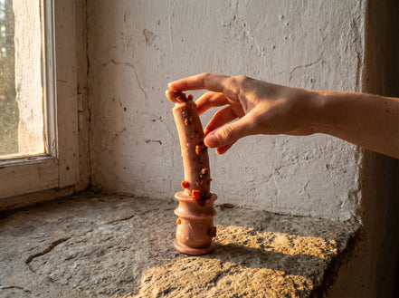 Bougie Chandelier Myrrhe & Tubéreuse - Protection & Mystère - Essences Agape 79131928