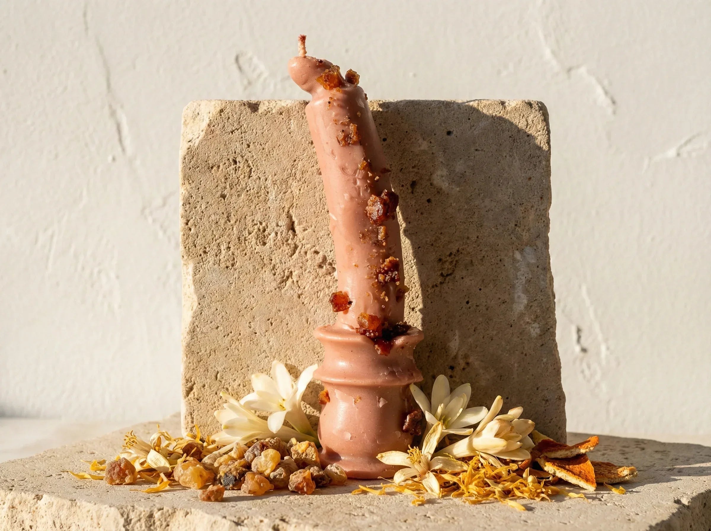 Bougie Chandelier Myrrhe & Tubéreuse - Protection & Mystère - Essences Agape 42106700