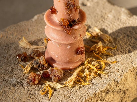 Bougie Chandelier Myrrhe & Tubéreuse - Protection & Mystère - Essences Agape 76711712