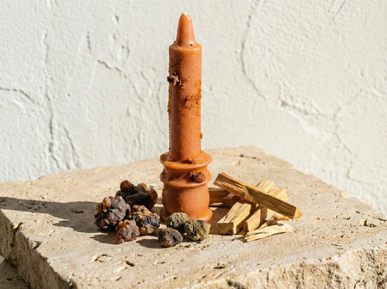 Bougie Chandelier Palo Santo & Myrrhe - Ancrage & Force - Essences Agape 6954759