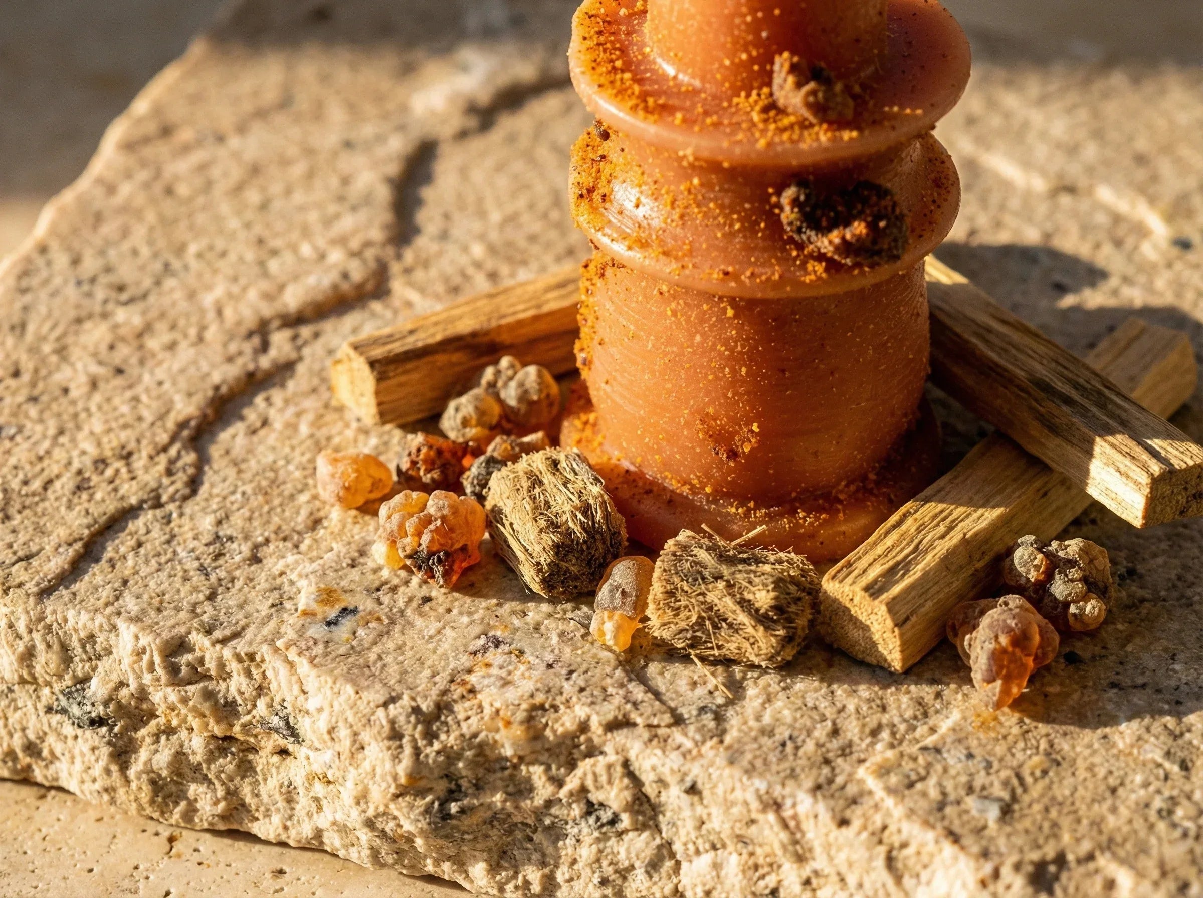 Bougie Chandelier Palo Santo & Myrrhe - Ancrage & Force - Essences Agape 12025933