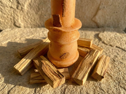 Bougie Chandelier Palo Santo Pur - Purification & Éveil - Essences Agape 23555748