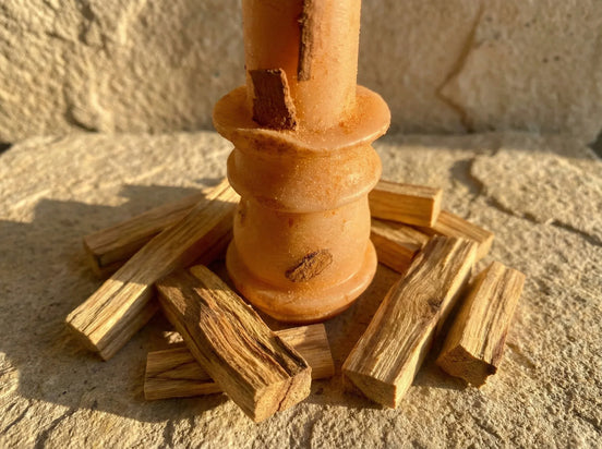 Bougie Chandelier Palo Santo Pur - Purification & Éveil - Essences Agape 23555748