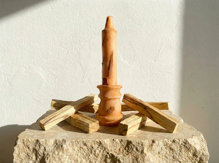 Bougie Chandelier Palo Santo Pur - Purification & Éveil - Essences Agape 69202728