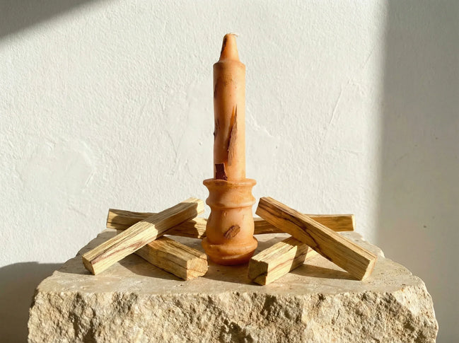 Bougie Chandelier Palo Santo Pur - Purification & Éveil - Essences Agape 69202728