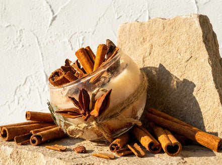 Bougie Cire de Soja Bio Cannelle - Chaleur & Confort Sacré - Essences Agape 31747672