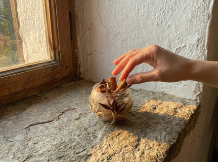 Bougie Cire de Soja Bio Cannelle - Chaleur & Confort Sacré - Essences Agape 70021688