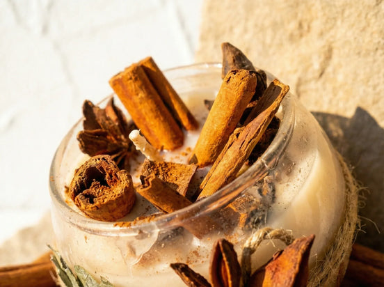 Bougie Cire de Soja Bio Cannelle - Chaleur & Confort Sacré - Essences Agape 56521128