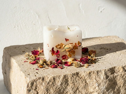 Bougie Cire de Soja Bio Musc & Rose - Passion Spirituelle - Essences Agape 71881357