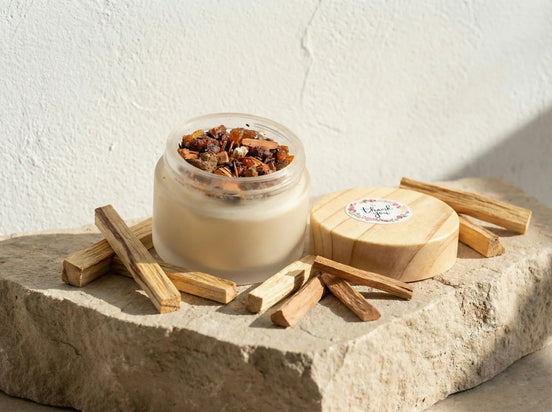 Bougie Cire de Soja Bio Palo Santo & Santal - Ancrage Profond - Essences Agape 29888867