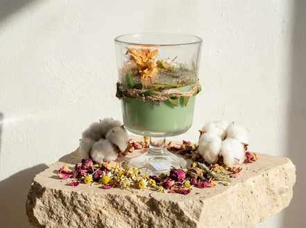 Bougie Cocooning Rose & Camomille - Tendresse & Harmonie - Essences Agape 91609733