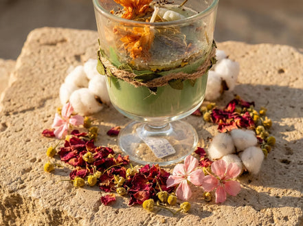 Bougie Cocooning Rose & Camomille - Tendresse & Harmonie - Essences Agape 27239182