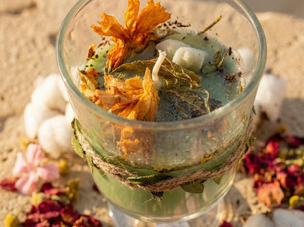 Bougie Cocooning Rose & Camomille - Tendresse & Harmonie - Essences Agape 5127499