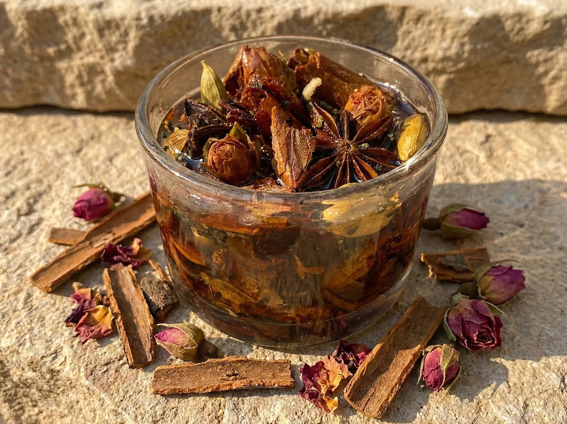 Bougie Gel Bio Cannelle & Rose - Chaleur & Amour Sacré - Essences Agape 19634428