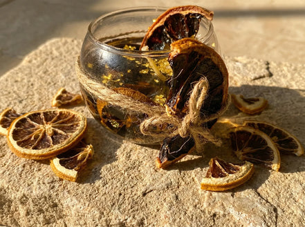 Bougie Gel Bio Citron & Or - Vitalité & Rayonnement - Essences Agape 33506648