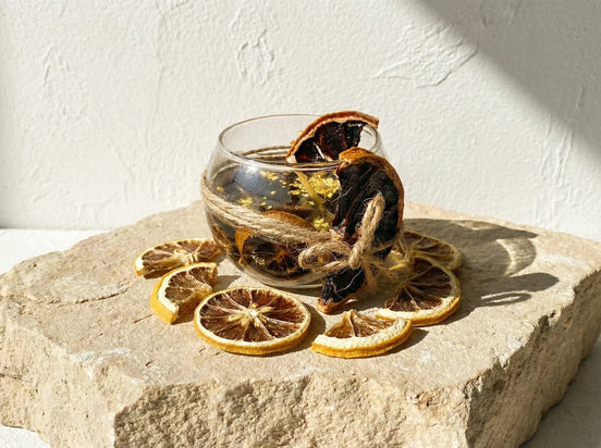 Bougie Gel Bio Citron & Or - Vitalité & Rayonnement - Essences Agape 7915711