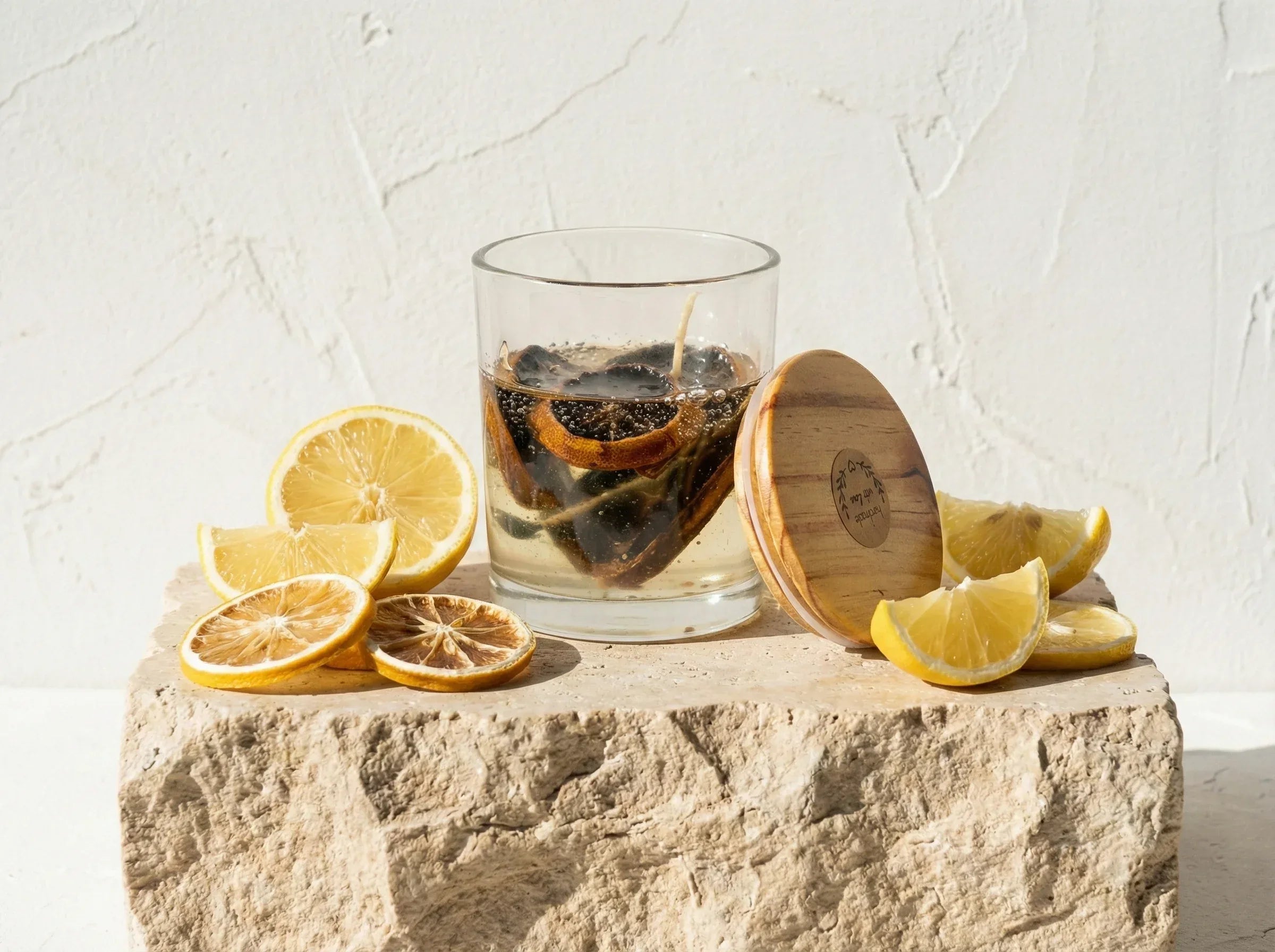 Bougie Gel Bio Citron - Vitalité & Rayonnement - Essences Agape 63913252