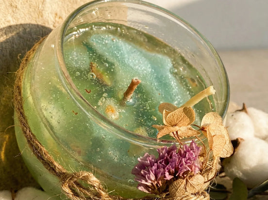 Bougie Gel Bio Eucalyptus & Coton - Clarté & Pureté - Essences Agape 33121892