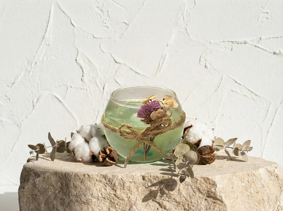 Bougie Gel Bio Eucalyptus & Coton - Clarté & Pureté - Essences Agape 1801546