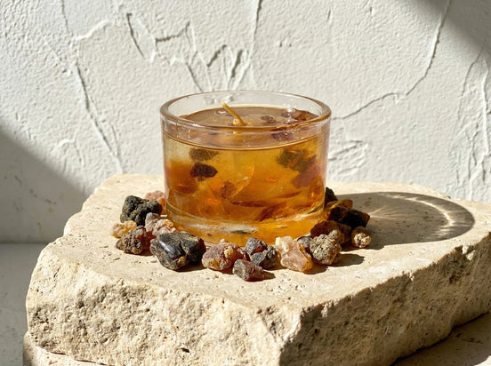 Bougie Gel Bio Myrrhe & Musc - Protection & Sagesse Antique - Essences Agape 13407414