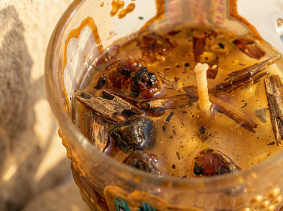 Bougie Gel Bio Oud & Musc - Protection & Ancrage Profond - Essences Agape 7254019