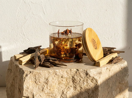 Bougie Gel Bio Oud & Palo Santo - Ancrage & Force Sacrée - Essences Agape 94402958