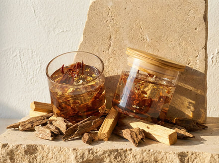 Bougie Gel Bio Oud & Palo Santo - Ancrage & Force Sacrée - Essences Agape 14583063