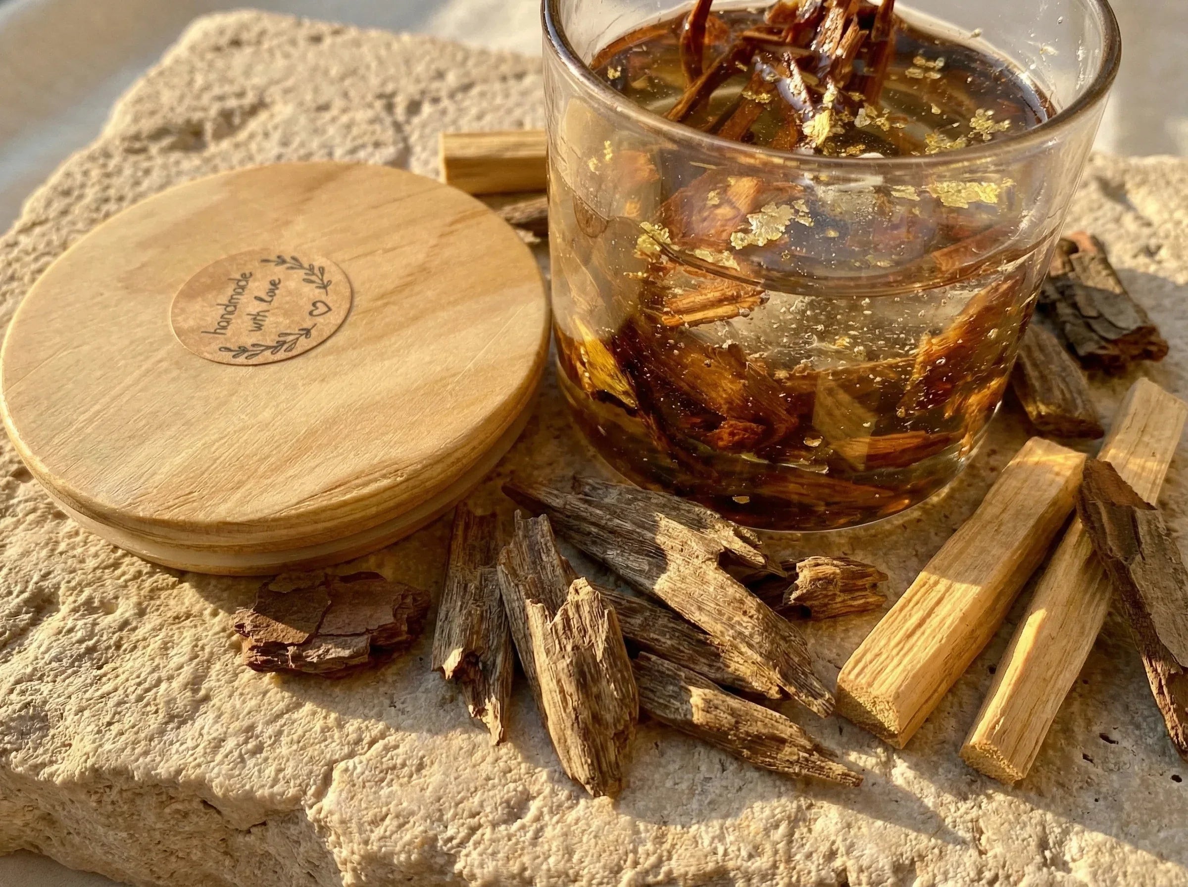 Bougie Gel Bio Oud & Palo Santo - Ancrage & Force Sacrée - Essences Agape 80645728