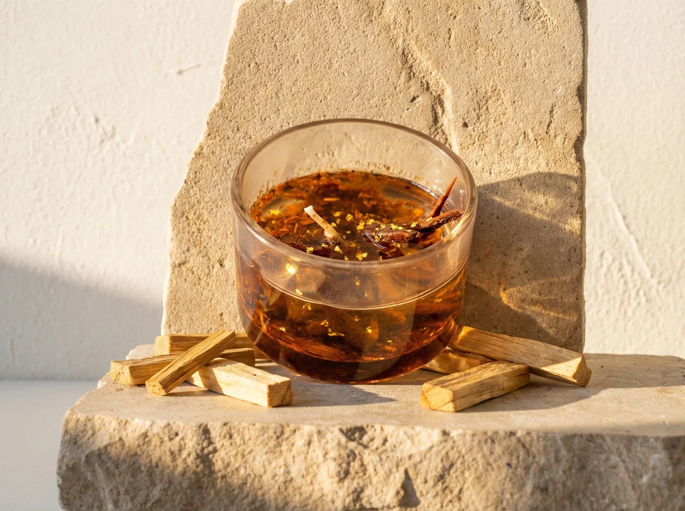 Bougie Gel Bio Palo Santo & Ambre - Ancrage & Purification - Essences Agape 55190597