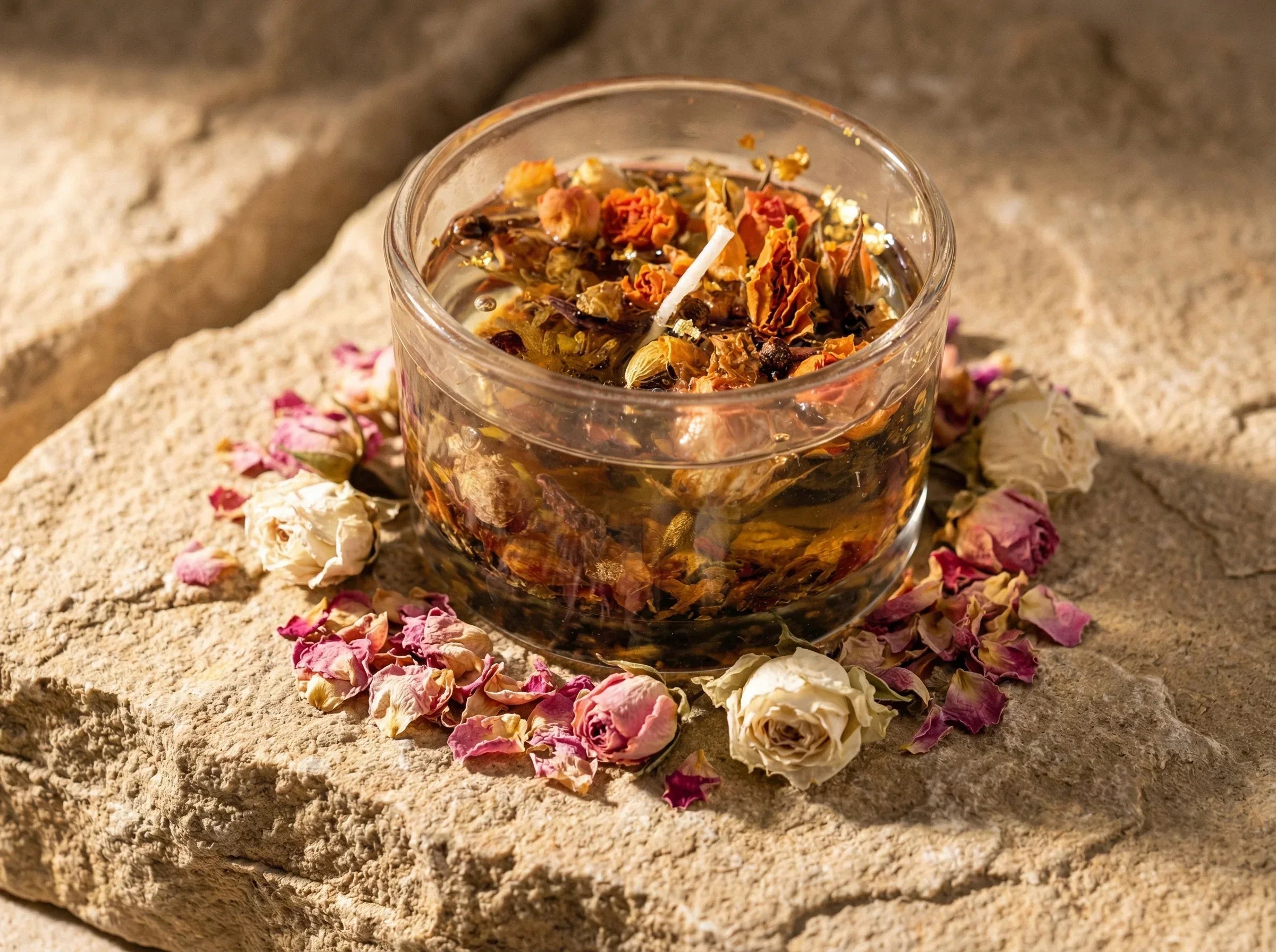 Bougie Gel Bio Rose & Rose Blanche - Amour & Harmonie - Essences Agape 69807693