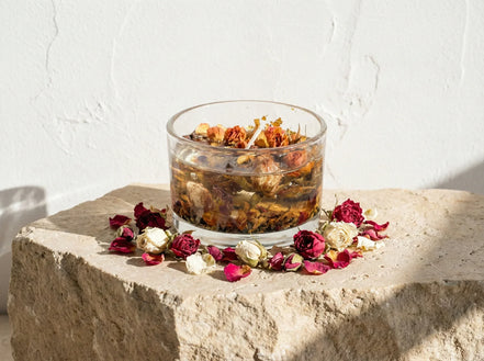 Bougie Gel Bio Rose & Rose Blanche - Amour & Harmonie - Essences Agape 13925249