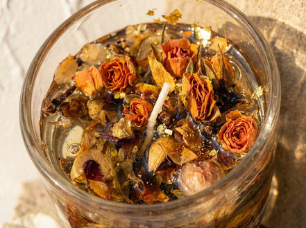 Bougie Gel Bio Rose & Rose Blanche - Amour & Harmonie - Essences Agape 14872916