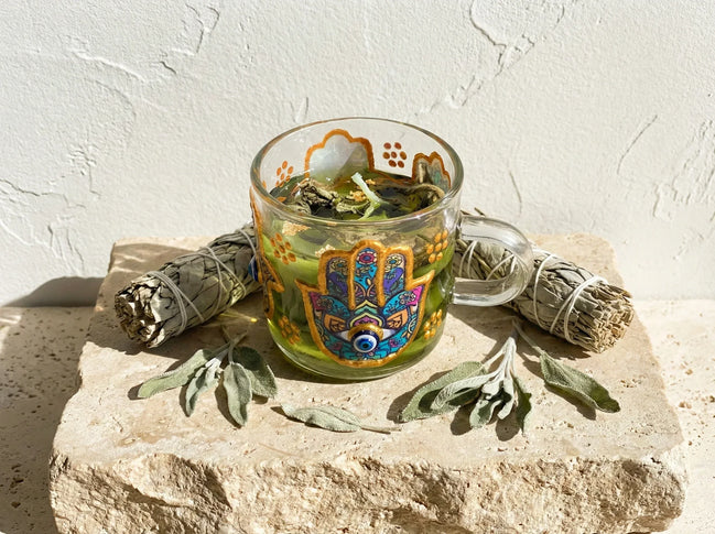 Bougie Gel Bio Sauge - Purification & Protection des Lieux - Essences Agape 17727782