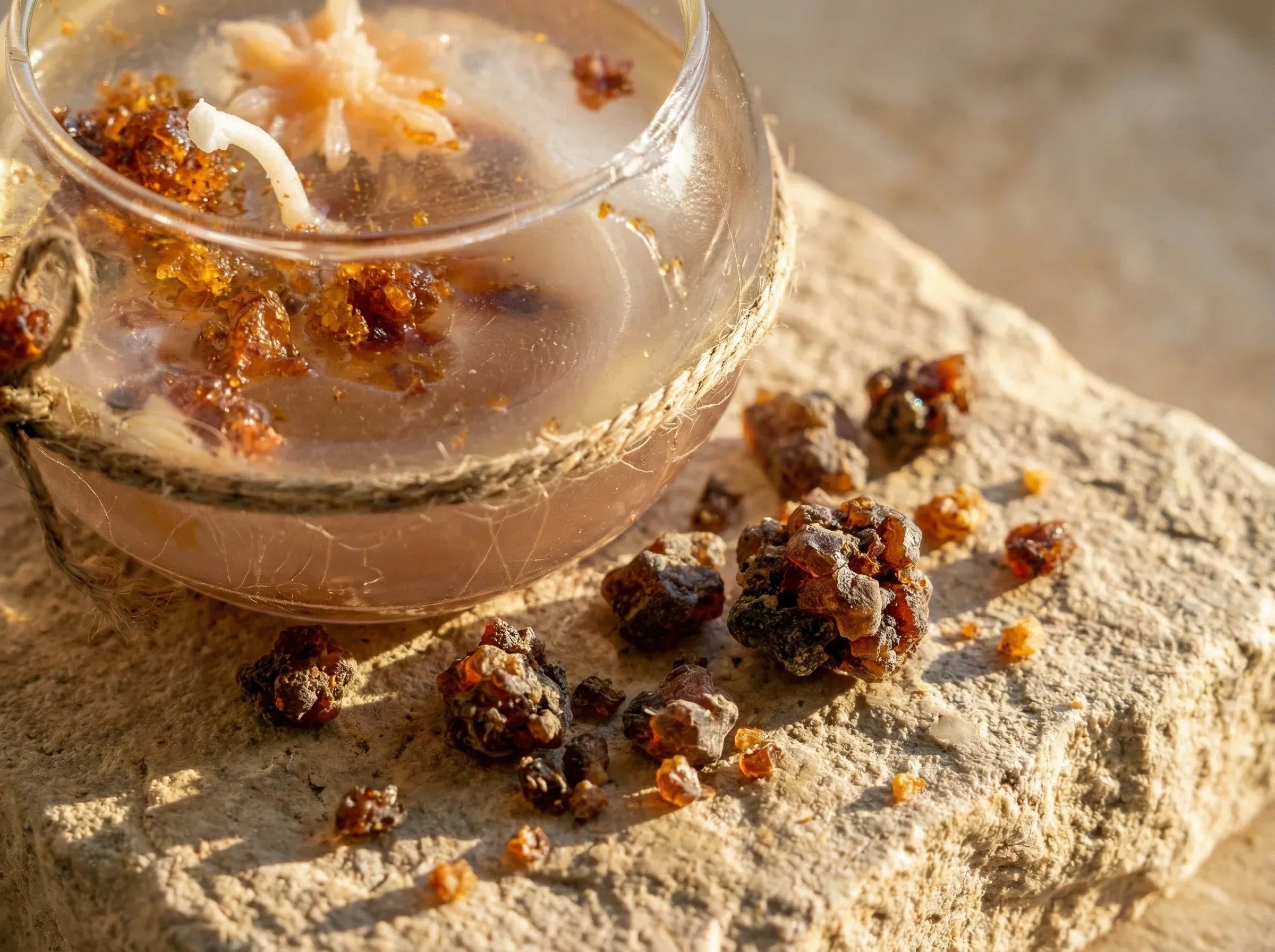 Bougie Gel Myrrhe Sacrée - Élévation & Sérénité Royale - Essences Agape 6091116