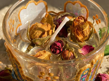 Bougie Gel Rose & Main de Fatima - Tendresse & Harmonie - Essences Agape 23172014