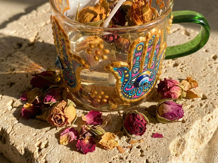 Bougie Gel Rose & Main de Fatima - Tendresse & Harmonie - Essences Agape 58985348