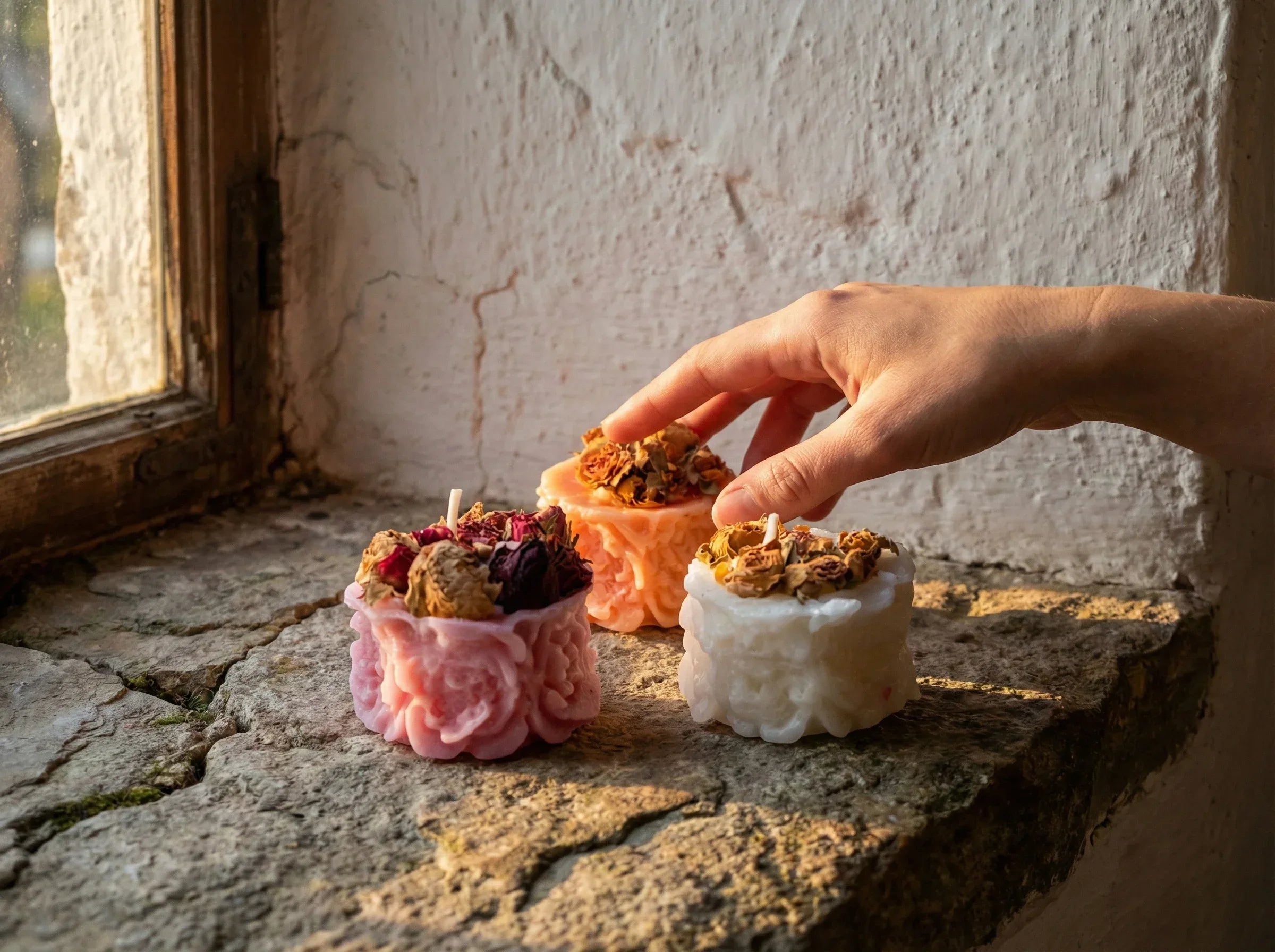 Bougie Gourmande Rose blanche - Éclat & Tendresse - Essences Agape 87168449