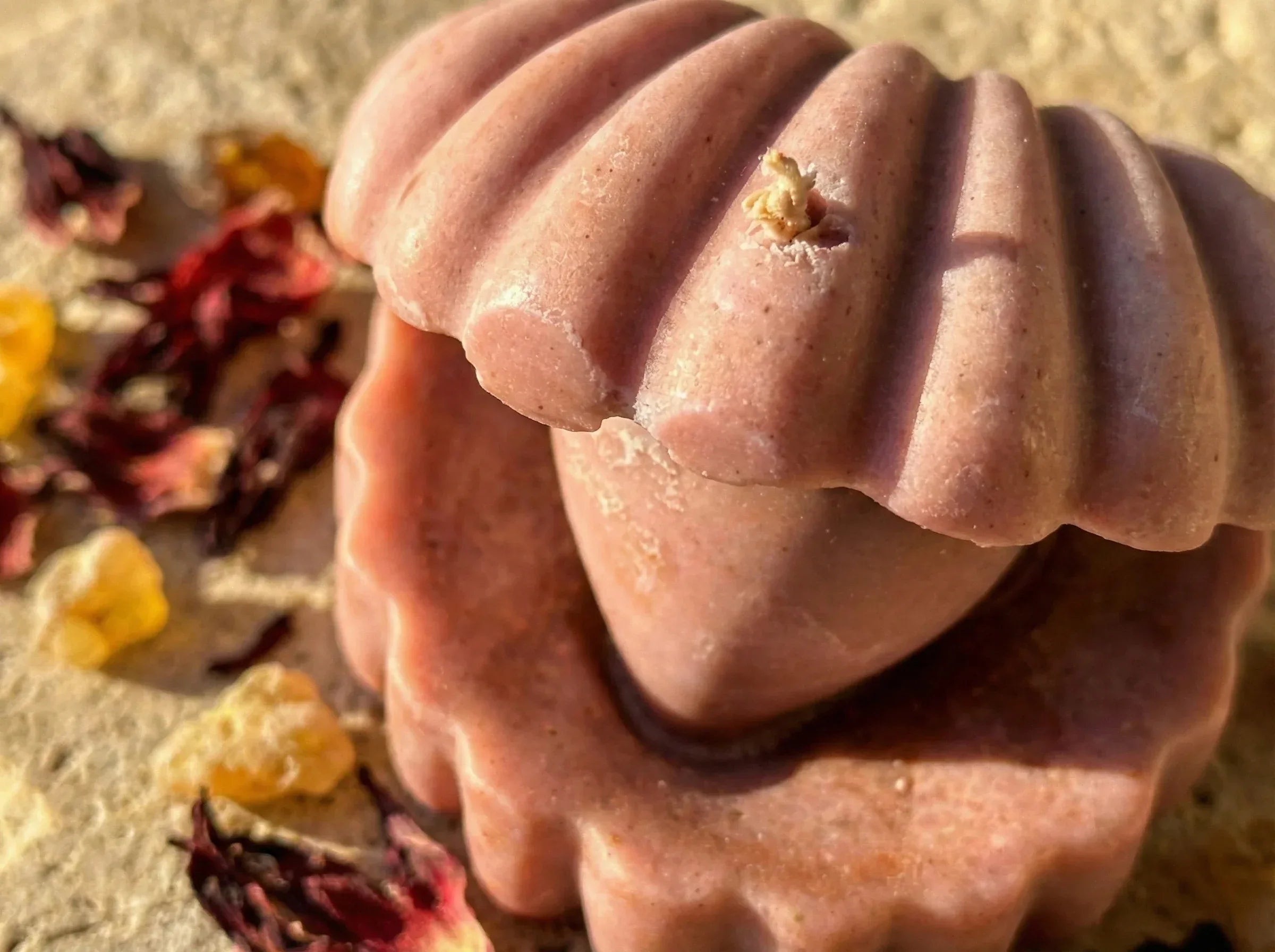 Bougie Huître Hibiscus & Ambre - Harmonie & Rayonnement - Essences Agape 61330148