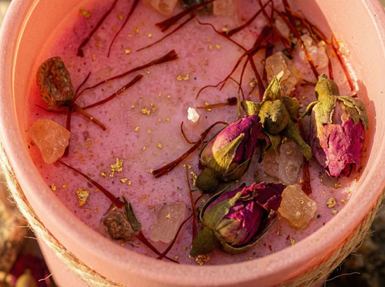 Bougie Musc & Rose - Sérénité & Élégance Spirituelle - Essences Agape 87484783