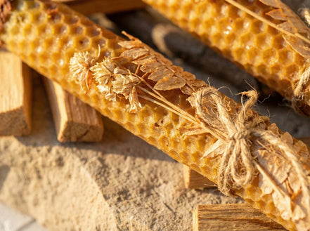 Bougie Naturelle Palo Santo - Purification & Ancrage - Essences Agape 67582408