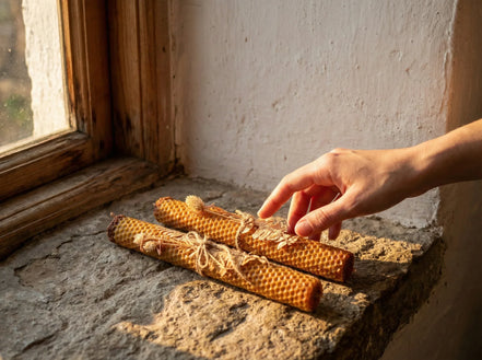 Bougie Naturelle Palo Santo - Purification & Ancrage - Essences Agape 82707622