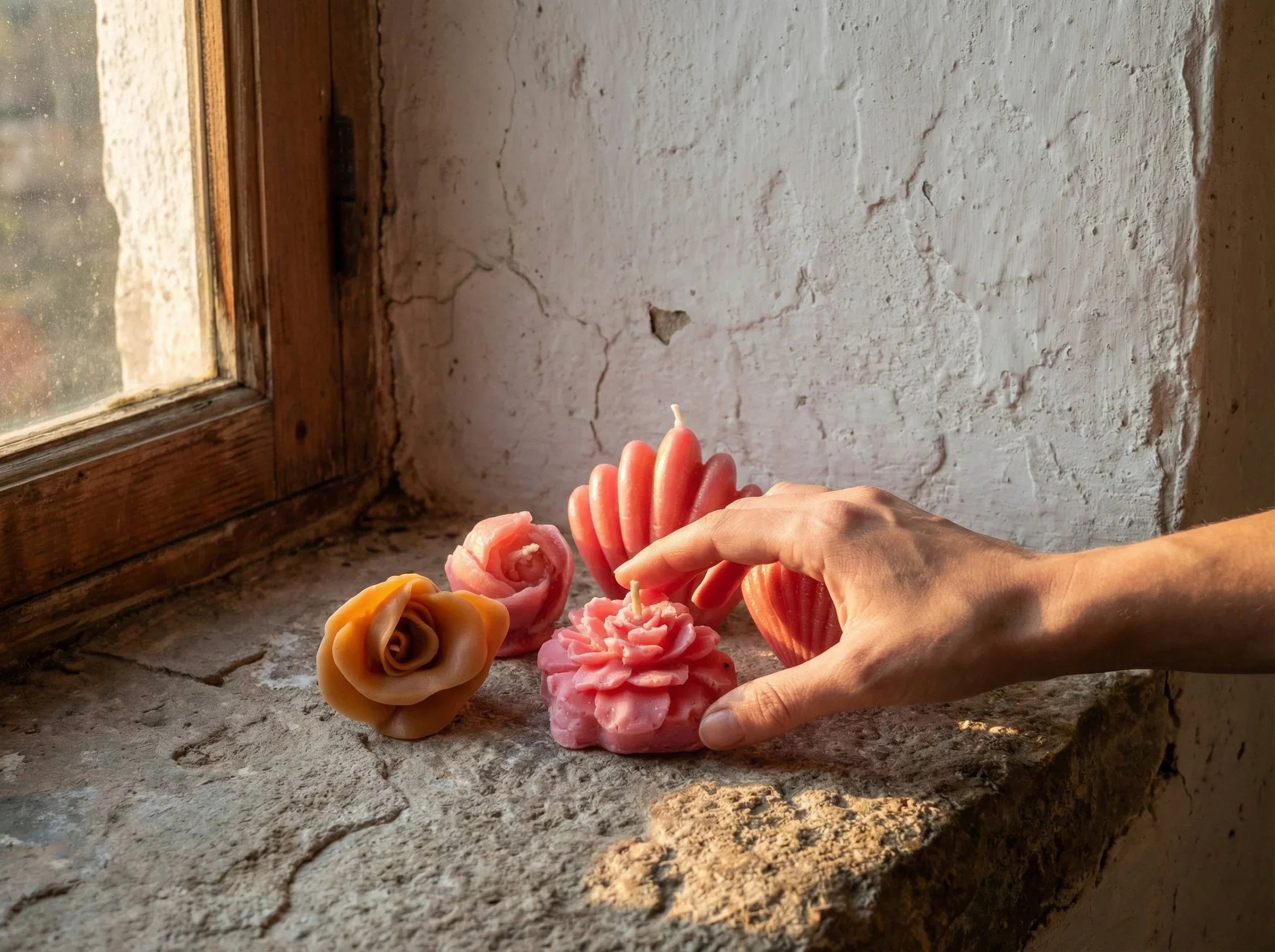 Bougie Naturelle Rose - Amour & Harmonie Intérieure - Essences Agape 58830788