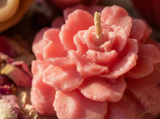 Bougie Naturelle Rose - Amour & Harmonie Intérieure - Essences Agape 61081428