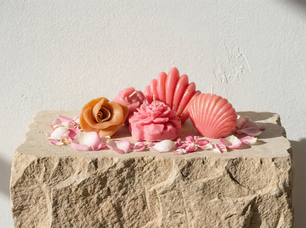 Bougie Naturelle Rose - Amour & Harmonie Intérieure - Essences Agape 28446444