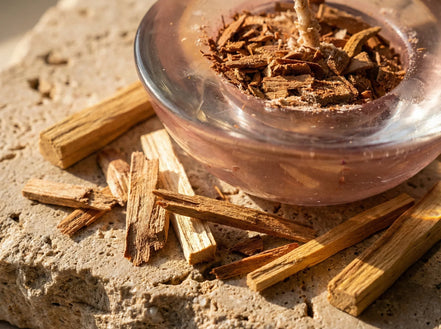 Bougie Palo Santo Sacré - Purification & Ancrage Profond - Essences Agape 55961282