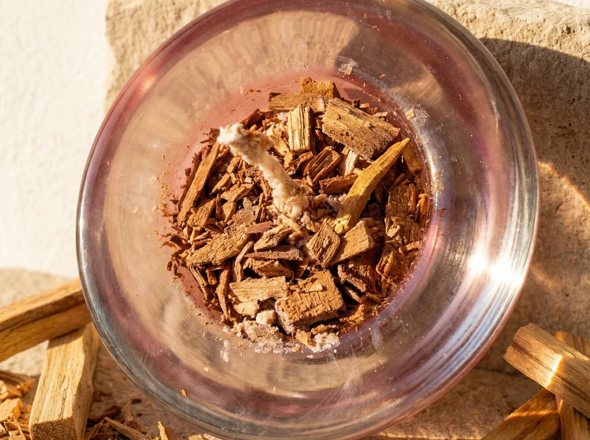 Bougie Palo Santo Sacré - Purification & Ancrage Profond - Essences Agape 48945784