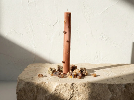 Bougie Pilier Romain Myrrhe & Musc - Sagesse & Protection - Essences Agape 45257418